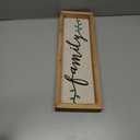 Farmlyn Creek Wooden Family Sign 17" x 6", Rustic Hanging Farmhouse Wall Decor for Home