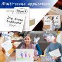 10 Pack Double Sided Dry Erase Boards Classroom Pack 12'' x 9'' Small Whiteboards for Office Teachers Students Schools Supplies Answer Dry Erase Paddles Mini Whiteboard