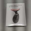 Red Light Therapy for Face and Neck, 7 Color Light Based Face Massager Tool, Portable Skin Care Tool for Firming, Tightening and Lifting (Glossy Black)