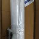 Extra Long No-Drill Tension Curtain Rod 40-166 Inches (4-14Ft), Heavy Duty Adjustable Rod for Outdoor Patio Curtains, Large Windows, Room Divider & Bathroom, White