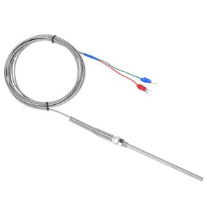 K-Type Thermocouple Temperature Sensors 0~6003M/9.8Ft Wire Probe Length 100mm Two Wire 1005mm Stainless Steel Probe Temperature Detector Temperature Gauge