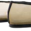 2 x Women's Crystals Fine Mesh Ballet Flats,Embroidered Round Toe Ballerina Shoes,Casual Slip On Crystal Mary Jane Flats,Comfortable Daily Dress Shoes (9, Nude2)