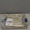 NutriChef 3Piece NonToxic Cookie Sheets for Baking  Premium Carbon Steel Oven Tray Set with Blue Silicone Handles  Nonstick Baking Sheet Set for Cookies, Pastries & OvenSafe Cooking