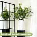 Suncalla 3 Pcs Artificial Greenery Stems 40 Inches Tall Faux Nandina Branches Fake Greenery Plants Bamboo Leaves Stems for Vase Wedding Living Room Bedroom Home Office Shop Kitchen Garden Decor