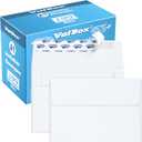 ValBox A1 Invitation Envelopes 100 Qty - 3.5 x 5" White Envelopes Self Seal for Invitations, Wedding, Baby Shower, Small Gift Cards, Thank You Notes, RSVP - 5.125 x 3.625 Inches