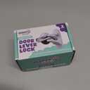 Door Lever Lock (2 Pack)  Prevents Toddlers from Opening Doors  Easy One-Hand Operation for Adults  Durable ABS with 3M Adhesive Backing  No Tools Needed for Install (White)