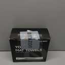 Yoga Mat Towel - Non-Slip Microfiber for Hot Yoga & Pilates | Super Absorbent, Lightweight & Machine Washable 72"x25" (Pink + Gray)