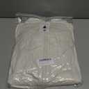 ZESICA Women's Winter Warm Long Sleeve Zip Up Drawstring Baggy Cropped Puffer Down Jacket Coat Outerwear (Beige, L)