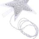 Uonlytech Christmas Tree Star Topper Light LED Tree Top Star Ornament Home Decoration with US Plug (Blue) (Size 3)