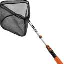 SISIUPASSIE 20FT Pool Skimmer Net with Pole, Foldable & Larger Capacity Pool Net for Cleaning, Telescopic Pool Pole Heavy Duty with Fine Mesh Pool Leaf Net for Above Ground & In-ground Pools