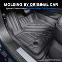 KUST Floor Mats for Porsche Macan 2014-2025 2026 All Weather Floor Liners 1st & 2nd Row Accessories Rubber High Side Black Non-Slip