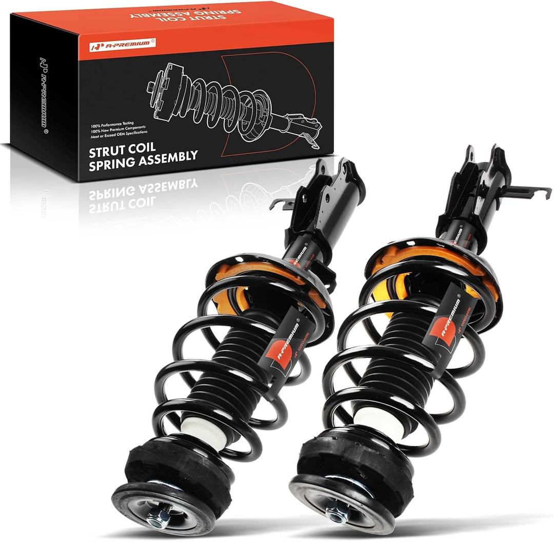 A-Premium Front Complete Struts Compatible with Chevrolet Impala [3.6L] 2014-2020 - 2x Replacement Suspension Shock Absorber with Coil Spring Assembly