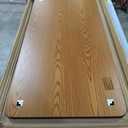 Flash Furniture 24''W x 48''L Rectangular Oak Thermal Laminate Activity Table - Standard Height Adjustable Legs