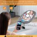 Soobaby Baby Swing for Infants,Electric Swing for Babies,Portable Swing for Baby Boy Girl,Remote Control Indoor Baby Rocker with 5 Sway Speeds,Music and Bluetooth,Deep Gray