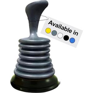 Meadow Lane Small 7" Sink Plunger - Mini Clog Remover for Kitchen & Bathroom Sink Drains - Hand Ergonomic, Space-Saving & Powerful Suction - Universal Fit for Home or Commercial Use, Black