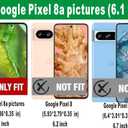 Google Pixel 8A Case, Shock-Absorption Flexible Clear TPU Rubber Protective Cell Phone Cover for Google Pixel 8A 2024 Case 6.1" Clear