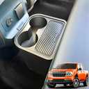 WRWJL Trash Can for Ford Maverick 2025 2024 2023 2022,Upgraded Rear Trash Bin with Dual Cup Holder for Maverick Interior Accessories,Multi-Function Insert Expander Storage Box Organizer 2025 New