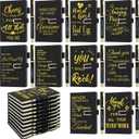 Chuangdi 20 Pcs Employee Appreciation Gift Bulk A5 Leather First Day of School Gifts Thank You Gifts 10 Inspirational Notebook and 10 Motivational Ballpoint Pen for Coworker Team Teachers Student