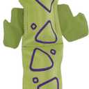 Outward Hound Fire Biterz Green Lizard Plush Firehose Material Interactive Dog Toy, Large (Large (Pack of 1))