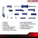 FEXON Automotive Dent Puller with Universal Slide Hammer Auto Body Truck Repair Tool Kit Repair Frame Set with Carrying Case 15PCS