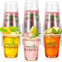 92 pcs 12 oz Merry Friendsmas cops bulk plastic holiday party for coffee wine cold drinks Xmas party favors