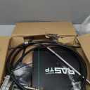 RASTP 12FT Boat Steering System, 12FT Outboard Steering Kit with 3/4" Tapered Shaft with 12.7 Inch Steering Wheel for Yachts, Fishing Boats & Watercraft