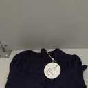 ANRABESS Women Short Sleeve Crewneck Ribbed Knit Slim Fitted Shirts Summer Tops Basic Tee Casual 2026 Fall Outfits Clothes (XX-Large, Navy Blue)