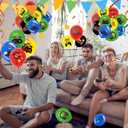 2 x Video Game Birthday Balloons  36 Pcs Gamer Themed Party Decorations for Boys Teens Level Up Gaming Balloons Set, 12 Inch Latex for Video Game Party Supplies, Game On Decor