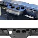 HECASA Dash Board Cover Assembly Compatible with 1982-Up Club Car DS Golf Cart Carbon Fiber Style Glove Boxes 4 Cup Holders (DS Models ONLY)