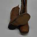 Rollda Kids Cowboy Boots for Boys Girls Western Square Toe Cowgirl Boots with Walking Heel (Toddler/Little Kid/Big Kid) (Brown), Size: 9 Toddler
