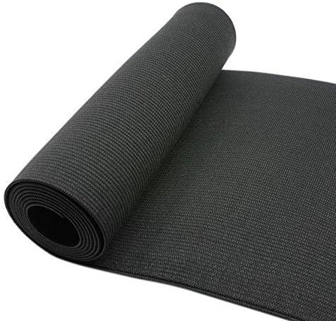 Strapcrafts 7 7/8-Inch Wide by 2-Yard Black Heavy Stretch Knit Elastic 74030