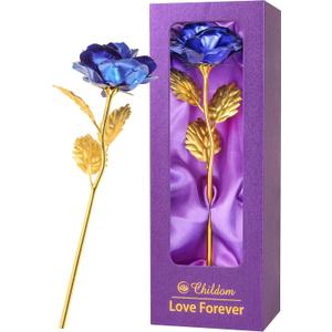 Childom Mothers Day Rose Gifts for Mom,Birthday Gifts for Women,Mothers Day Flowers Gifts for Mom from Daughter Son,Blue Artificial Flowers Gift for Her,Wife,Grandma,Christmas,Valentines,Anniversary