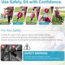 STEP2GOLD Ta-Da Chair Series 2- Portable Walking Stick, Cane with Seat, Foldable Chair, Hiking Stick, for Camping, Hiking, Lightweight Aluminum, Easy Carry, Anti-Slip