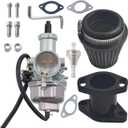 VM26 30mm PZ30 Carburetor Mainfold Intake Inlet Pipe Air Filter for Predator 301cc 420cc 13hp 15hp Engine Mini Bike Go Kart Black