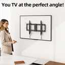 USX MOUNT TV Wall Mount,Low Profile TV Mount for Most 42-95 Inch Flat Screen Televisions,Max VESA 600x400mm Fixed Wall Mount Bracket Holds up to 132 lbs,Fits 16"/18"/24" Studs