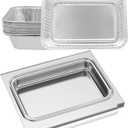 67047 Grease Catch Pan for Weber Spirit I&II 200/300, Genesis II&LX 200/300 Series, Grill Drip Tray with 6415 Aluminum Foil Drip Pans Liners Replacement Parts for Weber Traveler 67047 83156 6415