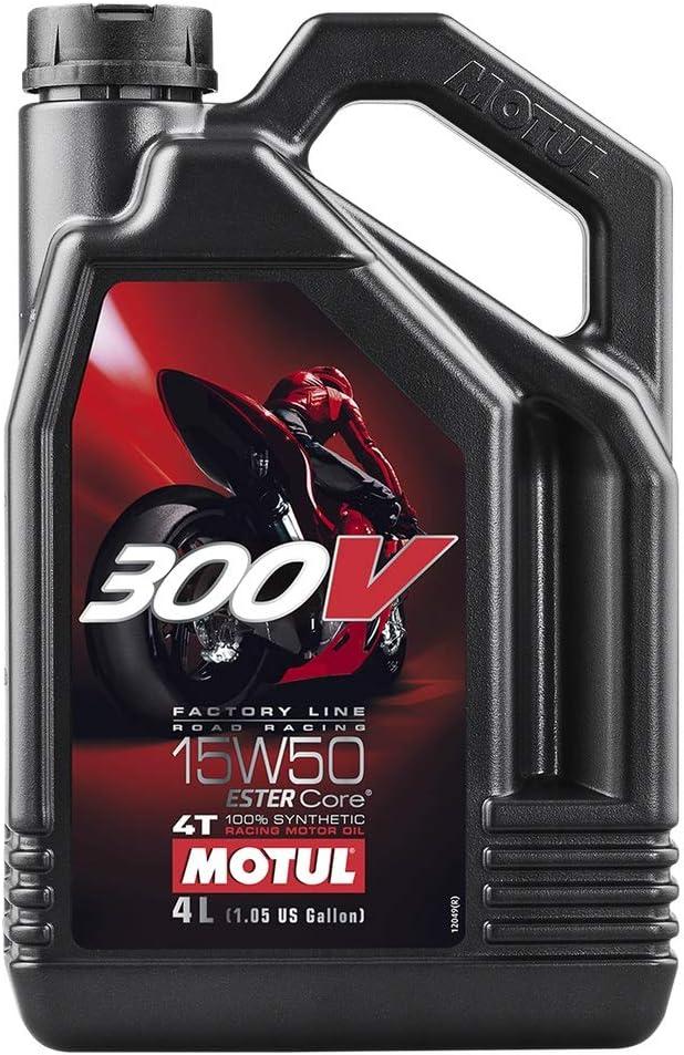 Motul 15W50 4-LTR 300V, fact.line, 10412 104129 (MOTO 300V 15W50 4L)