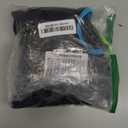 SUUKSESS Women High Waisted Bikini Sets High Neck Sporty Two Piece Swimsuits Color Block Racerback Crop Top Bathing Suit (Rainbow Black,L)