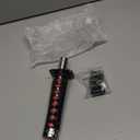 RYANSTAR Katana Shift Knob Samurai Sword Gear Shifter with 4 Adapters Universal Fit Compatible with Manual Cars Most Automatic Cars with 4 Adapters Black+Red