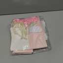 BENECREAT 12 Sets Wedding Favors Box DIY Set, Pink Kraft Paper Box with Pearl Handle, Ribbons, Stickers, Gift Boxes for Birthday, Party Favor, Boutique, Wedding and Anniversary