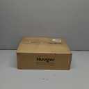 Huuger Night Stand Set of 2, Nightstand with 2 Drawers, Bed Side Table with Open Shelf, Wooden Top, End Table, Fabric Drawer with Charcoal Black Wood Grain Print, for Bedroom