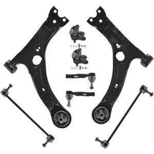 Front Lower Control Arm Fit for Toyota RAV4 2001 2002 2003 2004 2005 K640212 K640213 + 2 Ball Joint + 2 Sway Bar + 2 Rod End - 8 Set Suspension Kit