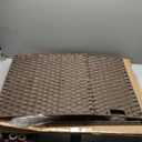 Greenstell Laundry Hamper with lid, No Install Needed, 110L Wicker Laundry Baskets Foldable 2 Removable Liner Bags, 2 Section Clothes Hamper Handwoven Rattan Laundry Basket with Handles, Brown