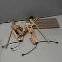 Handmade Wooden Fencing Puppets Toys , Whack A Balloon Strategy Board Game,Balloon Bamboo Man Battle Pre Assembled, Challenge Friends , Game Night Favorite ,Party Games for Groups (with 200 Balloons)