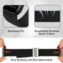 Bandiction Compatible with Apple Watch Bands 44mm 40mm 38mm 42mm 41mm 45mm 46mm 49mm, iWatch Bands Women Men,Stretchy Braided Solo Loop Elastic Sport Band for iWatch Ultra SE Series 11/10/9/8/7/6/5/4