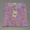 Stella Parker Women's Blouse – Flowy Lightweight Top for Casual, Work, Travel, or Resort Wear, Paisley, Size M