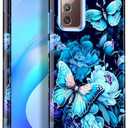 Miqala Case for Samsung Galaxy Note 20 Medium Blue | for Galaxy Note 20, Glow in The Dark, Three Layer, Heavy Duty, Shockproof, Full Body Protection, Hard Plastic, Bumper, Soft Silicone, Protective Case