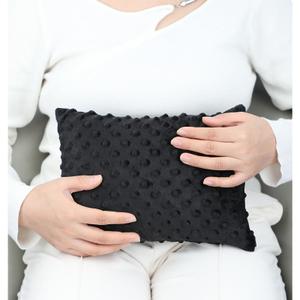 Tummy Tuck Pillow with Pocket Hysterectomy Pillows Hysterectomy Recovery Must Haves Gifts for Abdominal Surgery Tiny Cough Cushion Minky Dot Black 16" x 11"