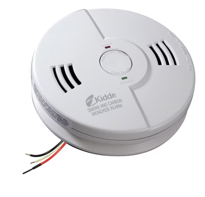 Kidde AC Hardwired Combination Smoke and Carbon Monoxide Detector with Voice Alert, 2 Pack