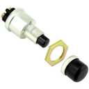 QWORK Engine Start Push Button Switch, 4 Pcs 12V 50A Momentary Start Switch for Car Truck Boat, Black Cap